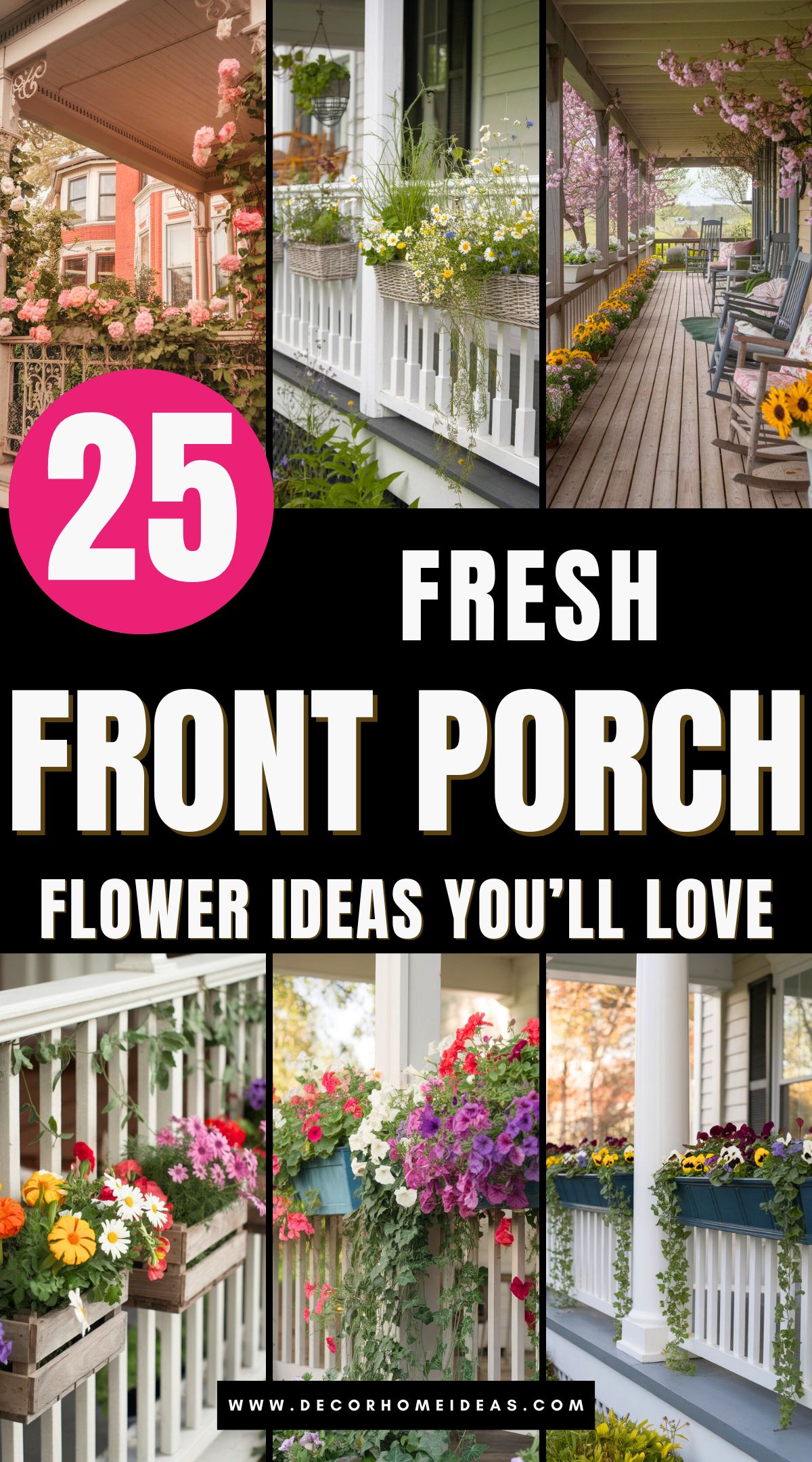 best front porch flowers railings 3