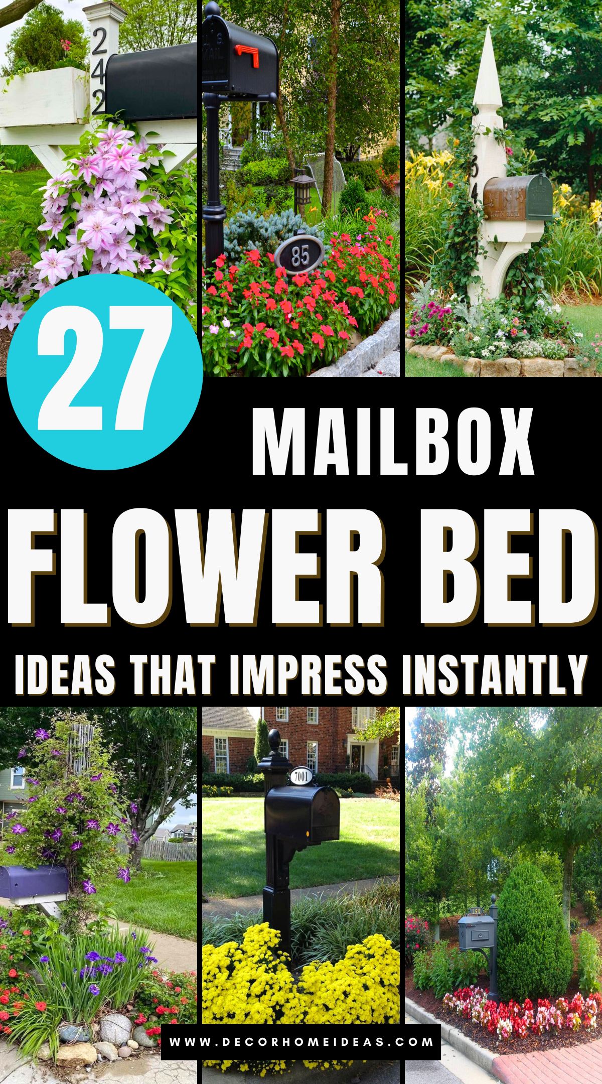 best modern mailbox flower bed ideas 3