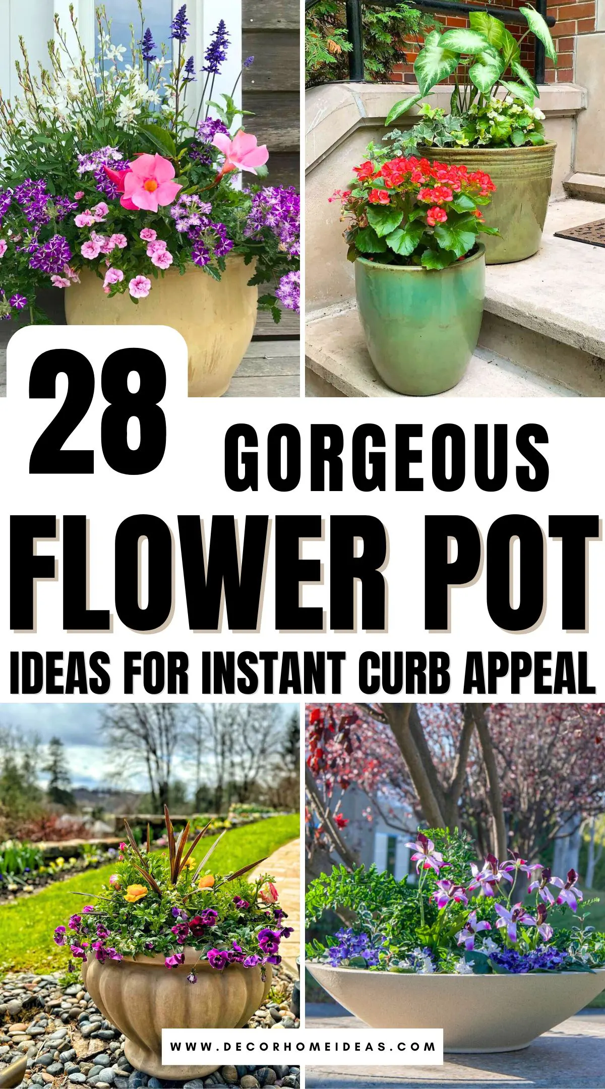 Discover 28 gorgeous outdoor flower pot ideas that add charm and color to your garden, patio, or balcony. From creative DIY designs to stylish planters, find inspiration to refresh your outdoor space with beautiful blooms and unique arrangements.