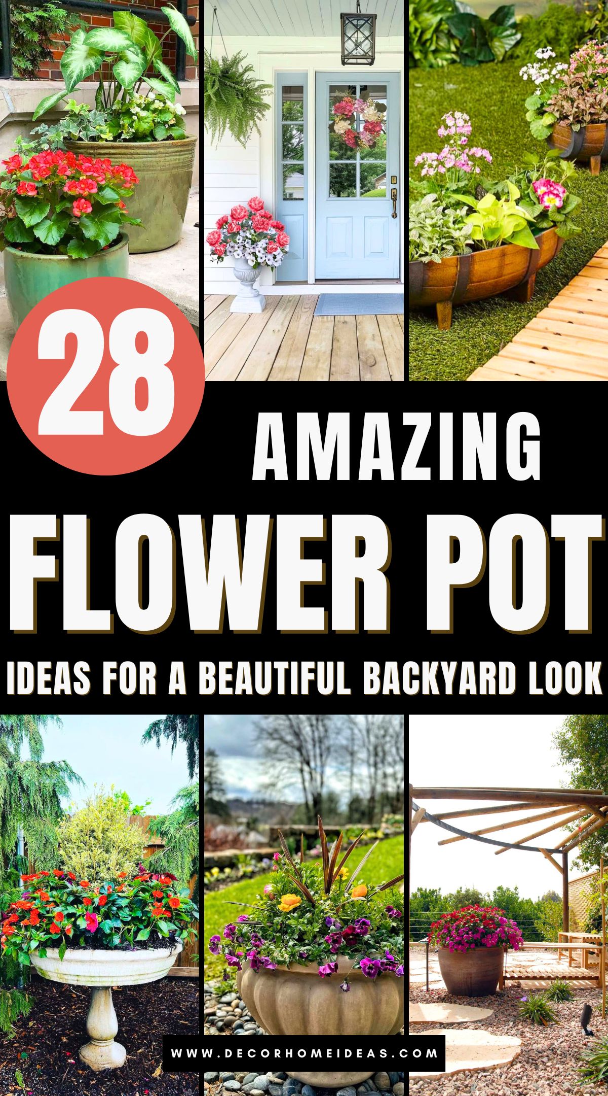 best outdoor flower pot ideas 3