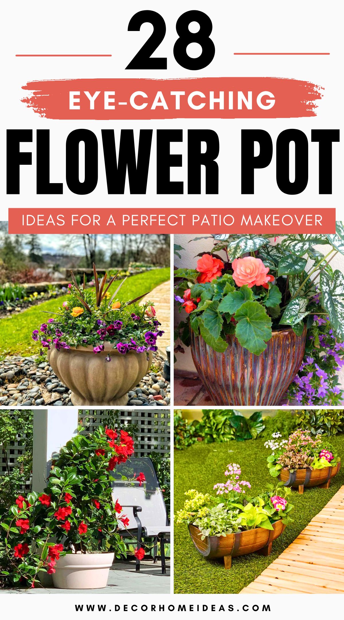 best outdoor flower pot ideas 4