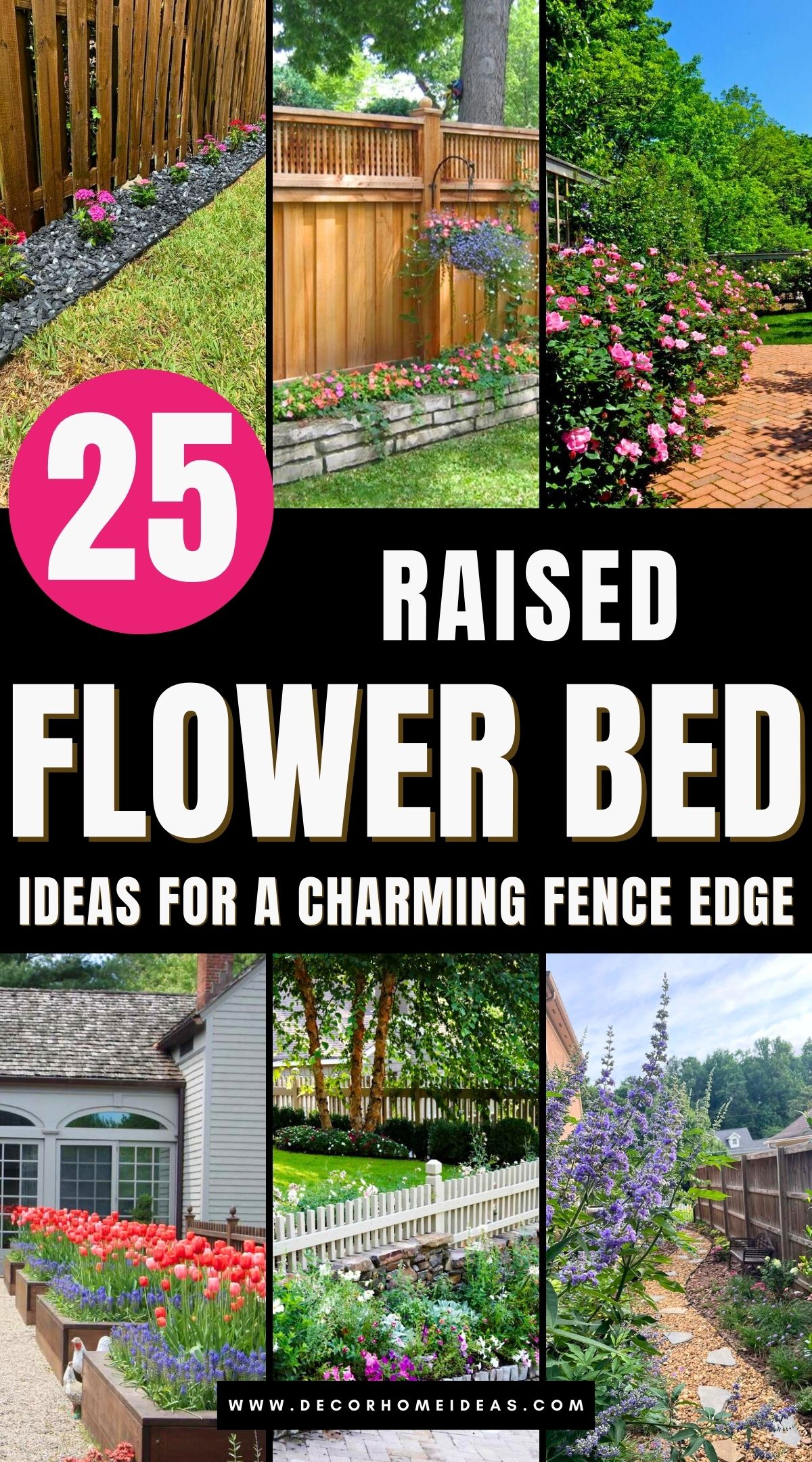 best raised flower bed ideas along the fence 3