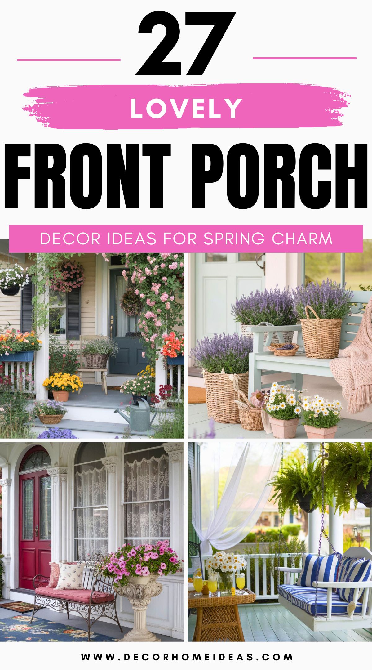 best spring front porch decor 4