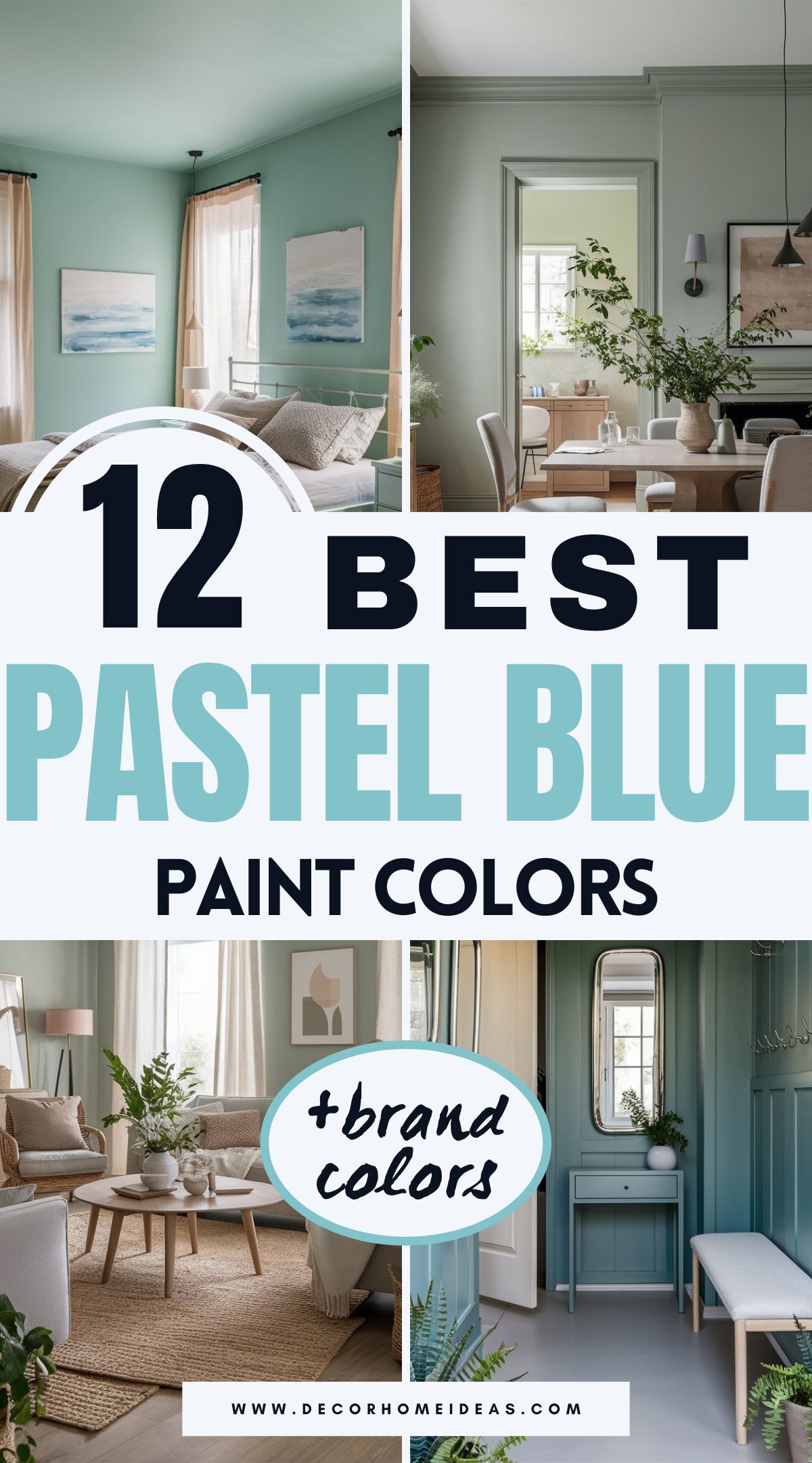 Create a peaceful and refreshing atmosphere with these 12 dreamy pastel blue paint colors from Benjamin Moore, Sherwin-Williams, Farrow & Ball, and Behr. Whether you love a soft sky blue or a muted coastal hue, these shades bring a sense of calm and charm to any space. Discover the perfect blue for your home!