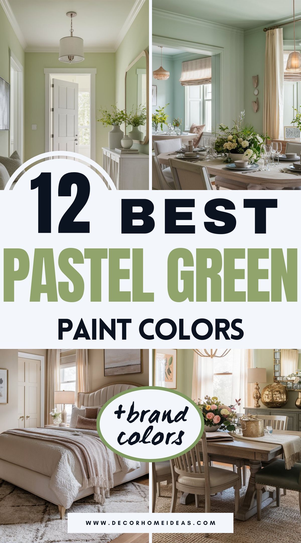 Discover 12 refreshing pastel green paint colors from top brands like Benjamin Moore, Sherwin-Williams, Behr, and Farrow & Ball. Whether you're after soft sage or minty hues, these shades bring a calming, airy feel — see which one fits your style best!