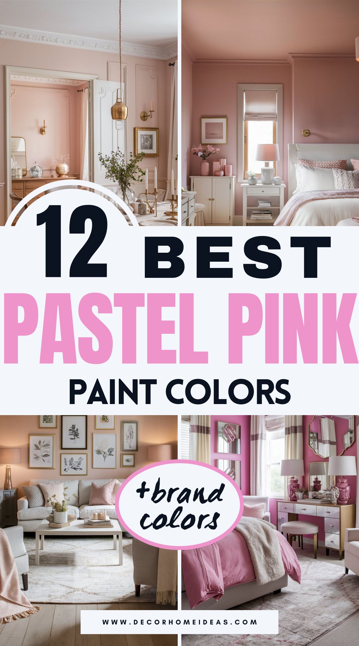 Soft pastel pinks can bring warmth and charm to any space, creating a serene and inviting atmosphere. This list features 12 beautiful shades from top brands like Sherwin-Williams, Benjamin Moore, Behr, and Farrow & Ball. Whether you love a delicate blush or a deeper rosy hue, find the perfect pink for your home!