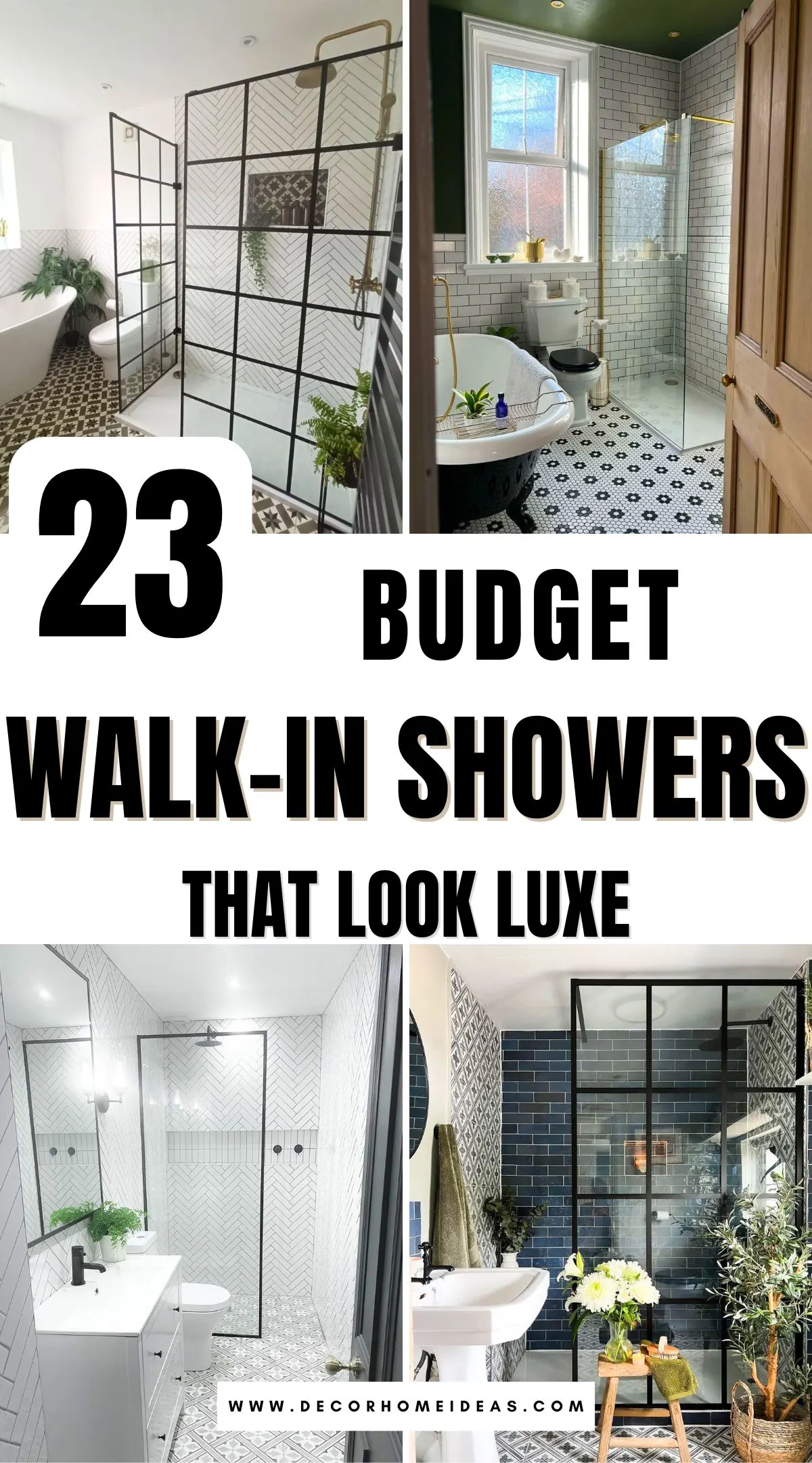 Want a high-end bathroom without the high-end price? These 23 budget-friendly walk-in shower ideas bring luxury to your space without overspending. From sleek glass doors to elegant tile designs, these affordable upgrades will transform your bathroom. See how to get the look for less!

