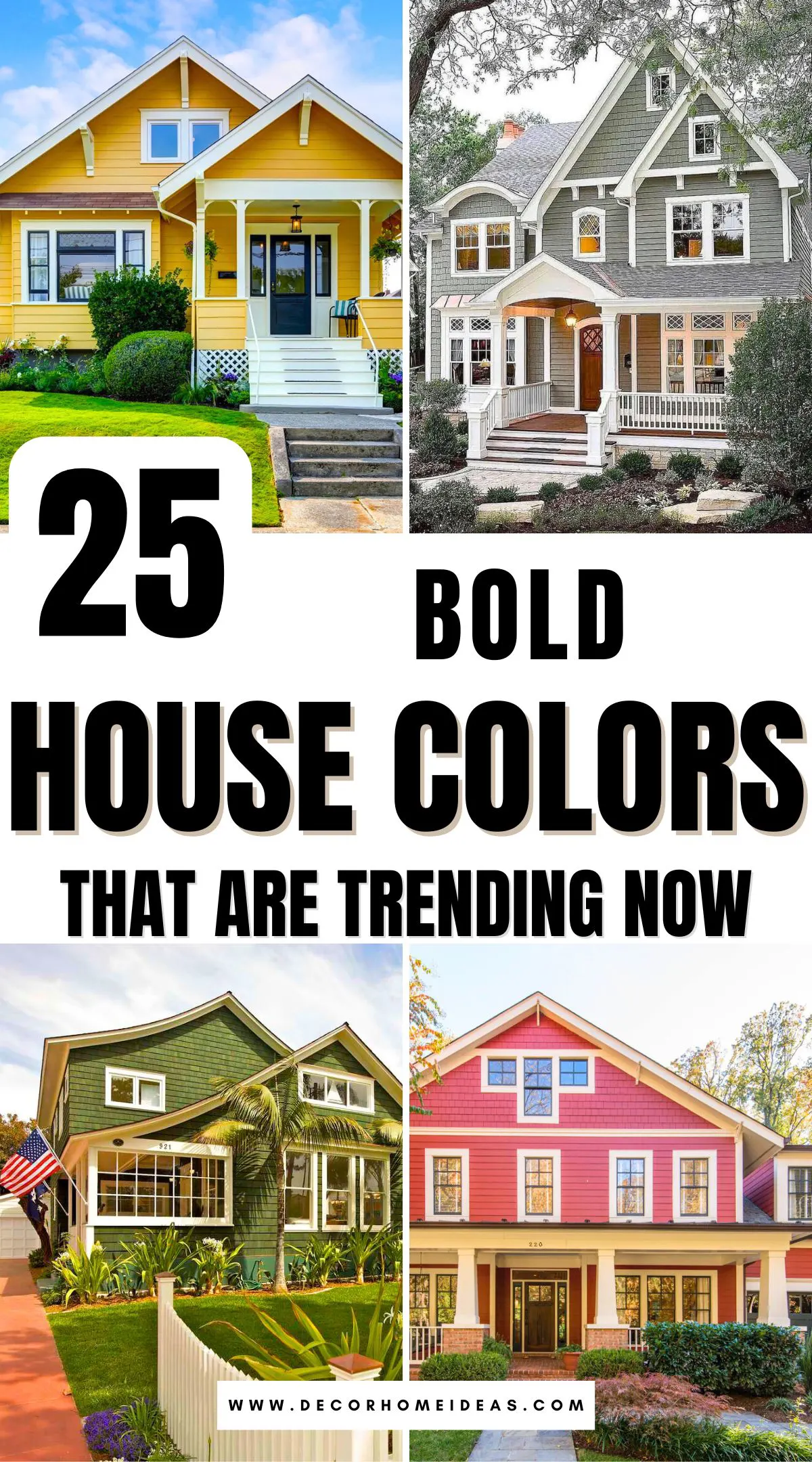 Looking to refresh your home's exterior? Discover 25 bold and beautiful house colors that are making a statement this year. From rich jewel tones to warm earthy hues, these trending shades will give your home serious curb appeal. See which colors are capturing everyone's attention!